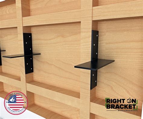 side mounted shelf bracket